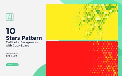 Colorful Stars Pattern Background 466