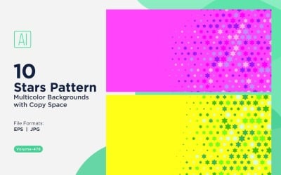 Colorful Stars Pattern Background 478