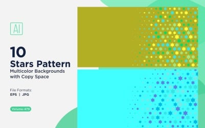 Colorful Stars Pattern Background 479