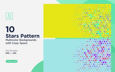 Colorful Stars Pattern Background 488