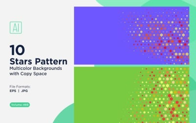 Colorful Stars Pattern Background 489