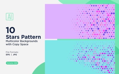 Färgglada stjärnor mönster bakgrund 486