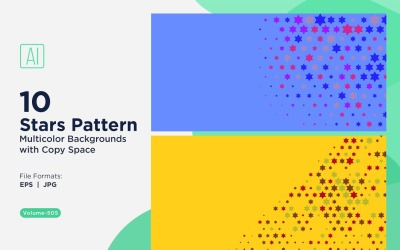 Bunter Sternenmuster-Hintergrund 505