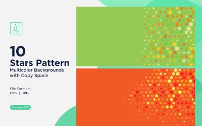 Bunter Sternenmuster-Hintergrund 527