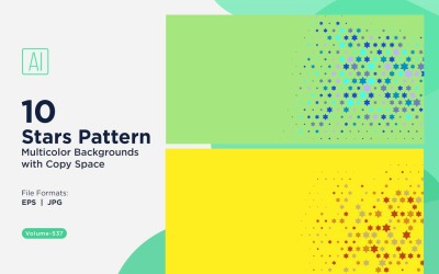Bunter Sternenmuster-Hintergrund 537