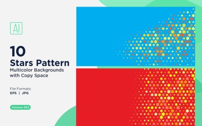 Bunter Sternenmuster-Hintergrund 562