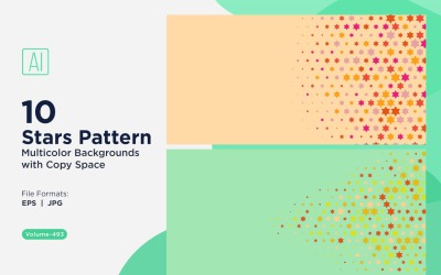 Colorful Stars Pattern Background 493