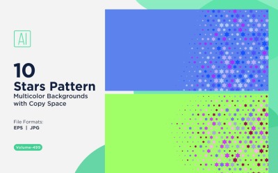 Colorful Stars Pattern Background 499