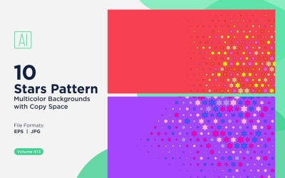 Colorful Stars Pattern Background 513
