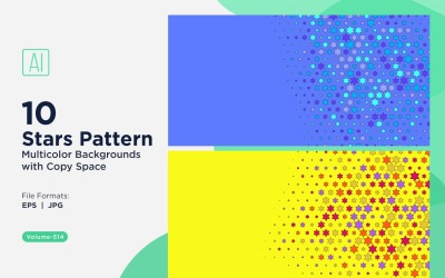 Colorful Stars Pattern Background 514