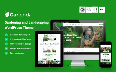 Garlend - WordPress-thema voor tuinieren en landschapsarchitectuur