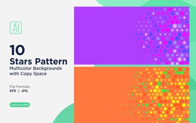 Sfondo con motivo a stelle colorate 506