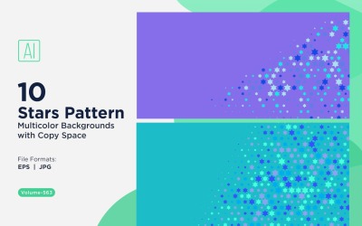 Sfondo con motivo a stelle colorate 563