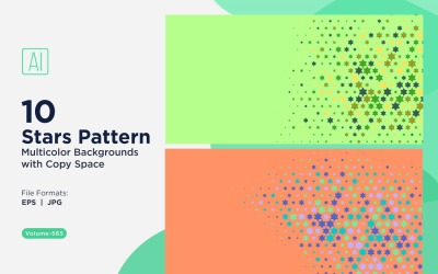 Bunter Sternenmuster-Hintergrund 565