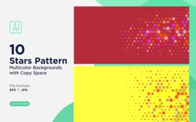 Bunter Sternenmuster-Hintergrund 584