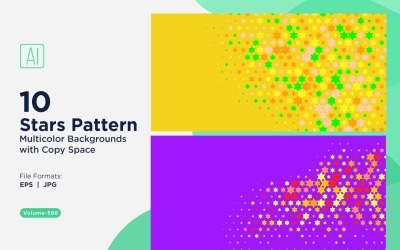 Bunter Sternenmuster-Hintergrund 588