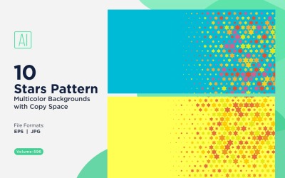 Bunter Sternenmuster-Hintergrund 596