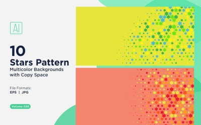 Bunter Sternenmuster-Hintergrund 598