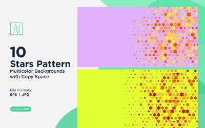 Bunter Sternenmuster-Hintergrund 607
