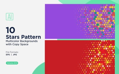 Bunter Sternenmuster-Hintergrund 614
