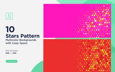 Bunter Sternenmuster-Hintergrund 621