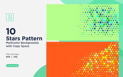 Sfondo con motivo a stelle colorate 582