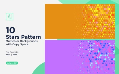 Sfondo con motivo a stelle colorate 591