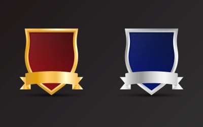 Blank sheriff badge design for sale and police sign vector