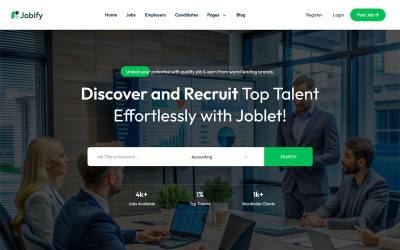 Jobify – Állástábla, szabadúszó piaci HTML-sablon
