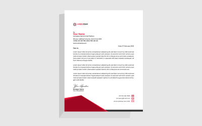 Minimal Corporate Letterhead Layout