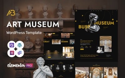 AartBust - Galleria d&amp;#39;arte e museo Tema WordPress Elementor