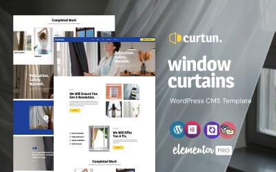 Curtun - WordPress Elementor-thema voor raamgordijnen