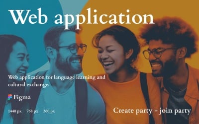 Fluent Friend Network — Application Web d&amp;#39;échange linguistique au design épuré