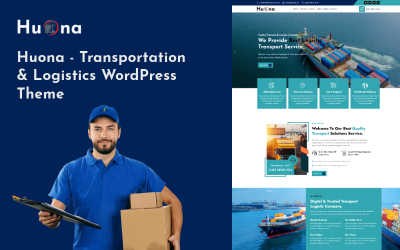 Huona - Transport &amp;amp; Logistik Multipurpose WordPress-tema