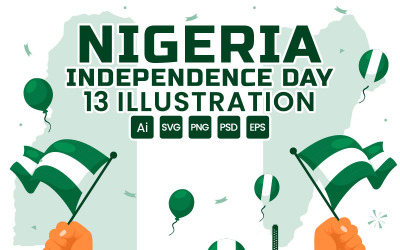 13 Nigeria Independence Day Illustration