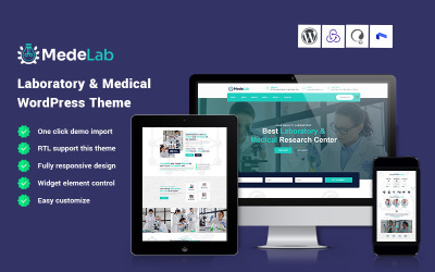 Medelab – Laboratóriumi és Orvosi Kutatóközpont WordPress téma