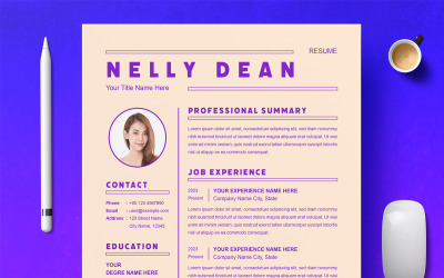 Modern zakelijk CV-sjabloonontwerp