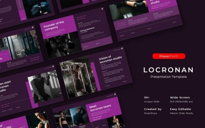 Lacronan – Szablon prezentacji PowerPoint dla firm