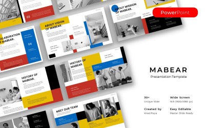 Mabear – Modelo de PowerPoint de Negócios