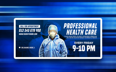 Modèle de conception PSD gratuit pour les médias sociaux de soins de santé professionnels