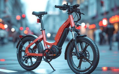 Electric E-Bikes, Bicycle Sleek Design 19