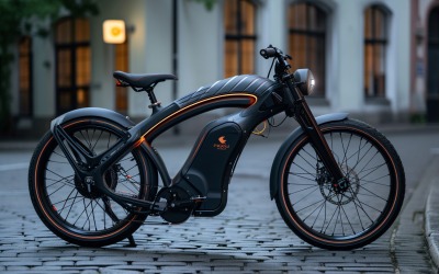 Electric E-Bikes, Bicycle Sleek Minimalist Design 74