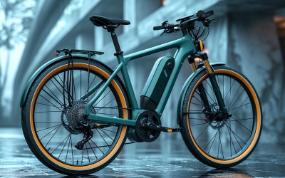 Elektriska elcyklar, cykel elegant minimalistisk design 06