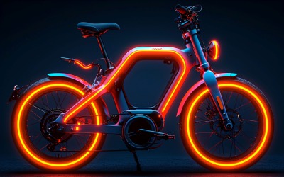Elektriska elcyklar, cykel elegant minimalistisk design 30