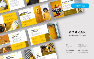 Korkak – Шаблон бизнес-презентации