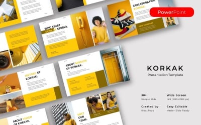 Korkak – 商业 PowerPoint 模板