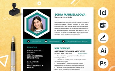 Minimalistisch CV met een professionele uitstraling