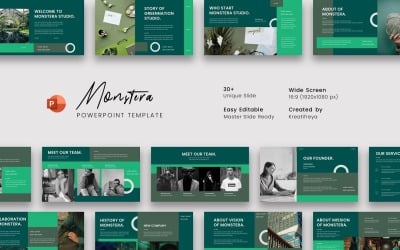 Monstera – Modelo de PowerPoint de negócios