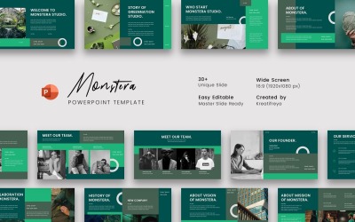 Monstera – Üzleti PowerPoint sablon