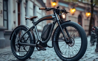 Electric E-Bikes, Bicycle Sleek Design 73